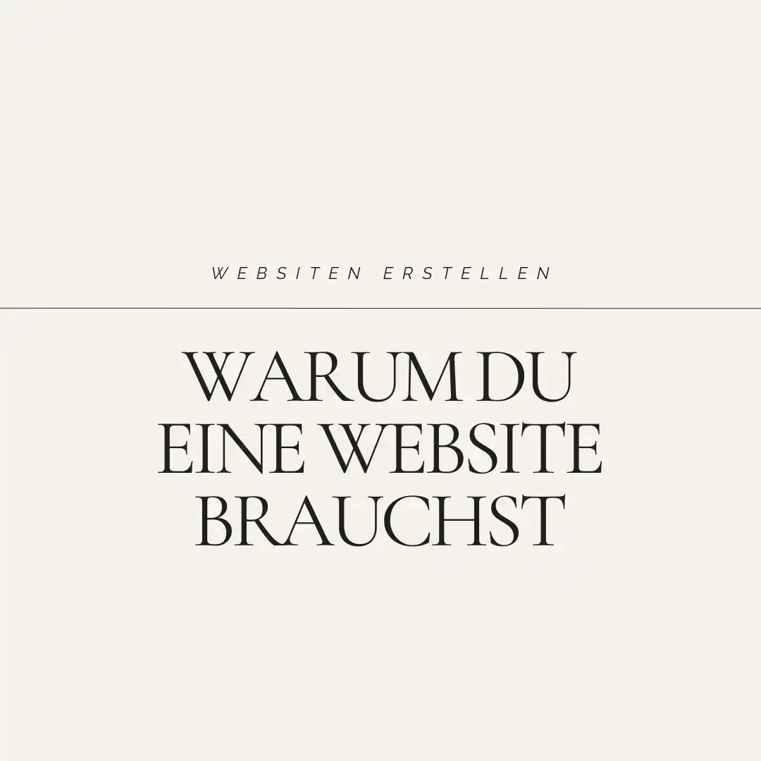 Warum du eine Website brauchst