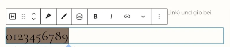 Telefonnummern makiert