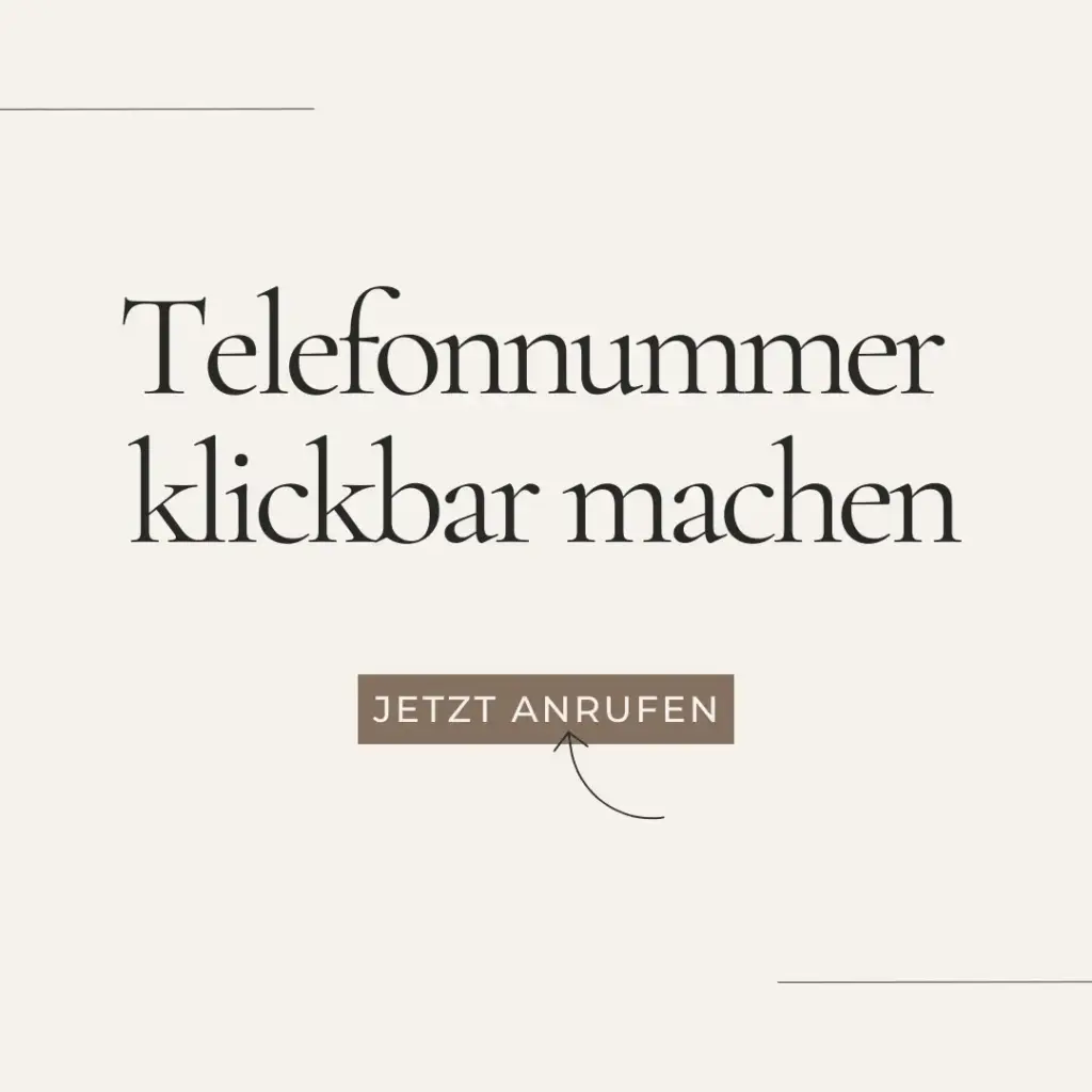 Telefonnummer klickbar machen