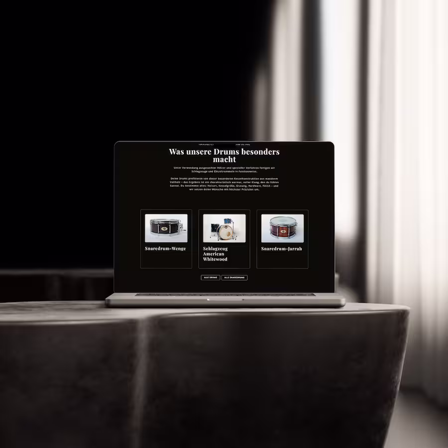 WordPress Website Portfolio richterdrums.de