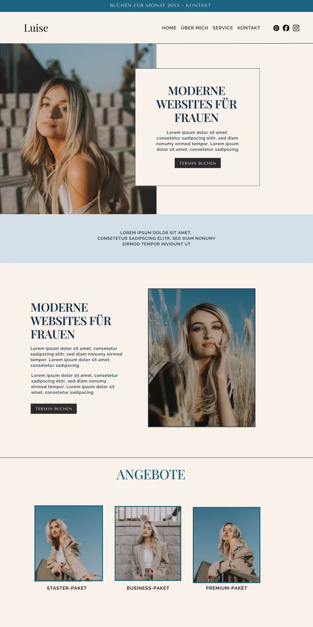 Blue Kadence WordPress Website