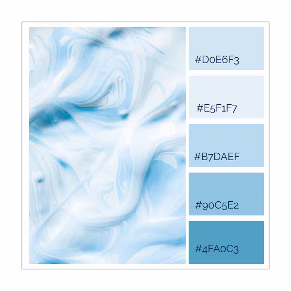 Trendfarbe Cool Blue